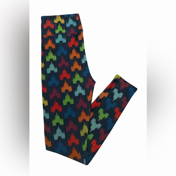 Disney Parks Colorful Castle Leggings.  Size Small. Authentic Disney Parks Merch - Picture 3 of 3